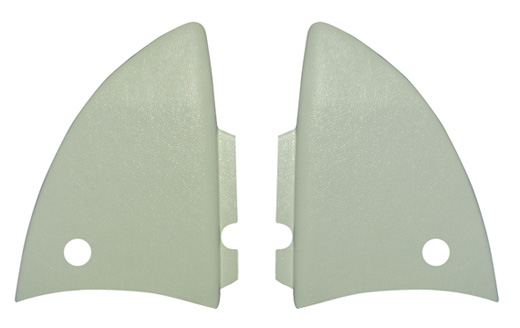 Afdekplaten cabriokap binnenzijde .65-7.67 wit