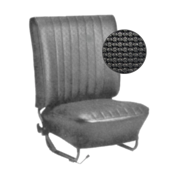 Seat upholstery black set 8.67-7.72