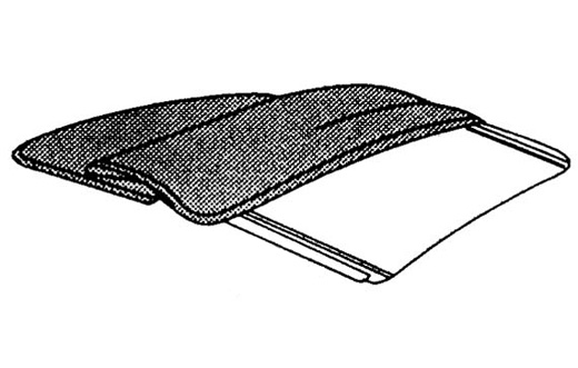 Vouwdakstof Zwart 5.56-7.63