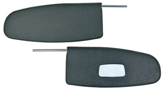 Sun visors black 8.59-7.64 mirror