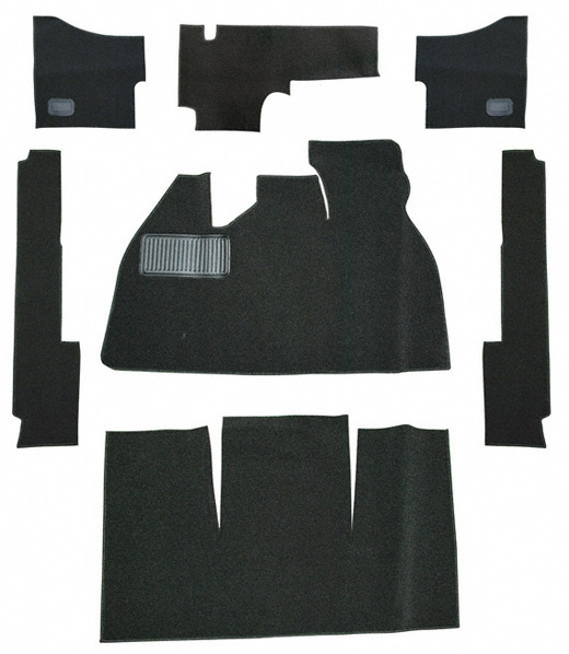 Tapijtset, velour, zwart, 8.57-7.68