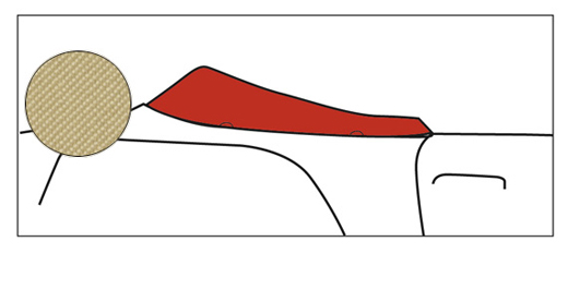 Cabriokap beschermhoes, 8.59-3.67, Sonnenland, beige