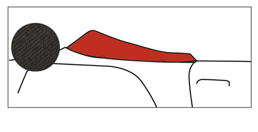 Dust cover, 12.68-, Sonnenland, black