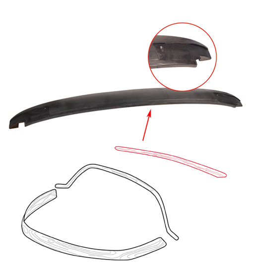 Front Header bow front 12.68-7.74