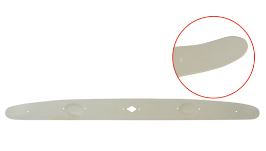 Header bow trim, .57-11.68, white