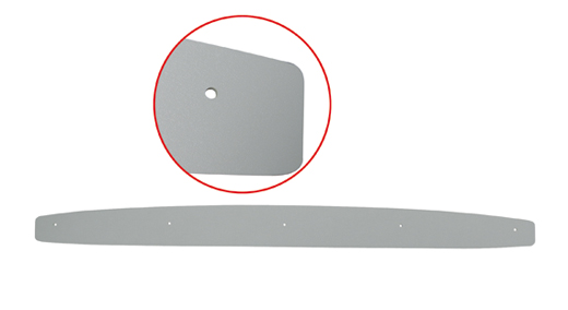 Boog-afwerking, voor, 12.68-7.74, wit