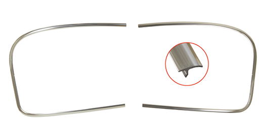 Moulding, aluminium, rear window, Coup, 1.66-7.74