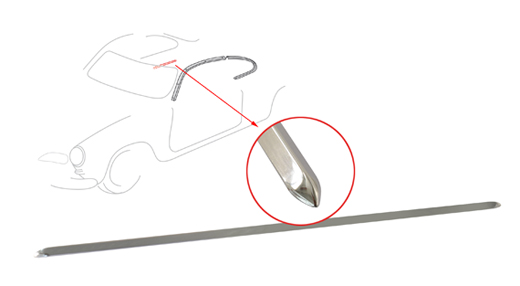 Moulding, door panel, top, rear, 8.61-7.66