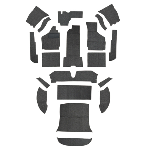 tapijtset, Karmann Coup, grijs, .68-