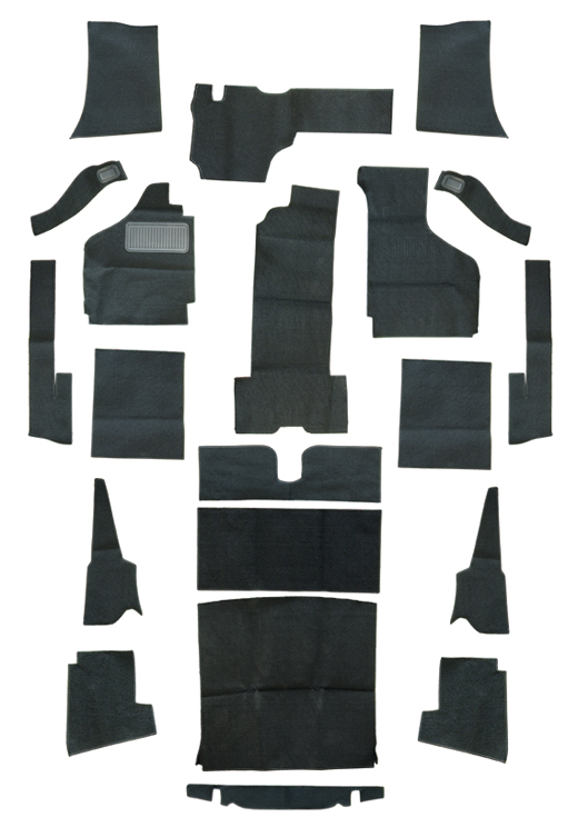 tapijtset, Karmann cabrio, zwart, -.68