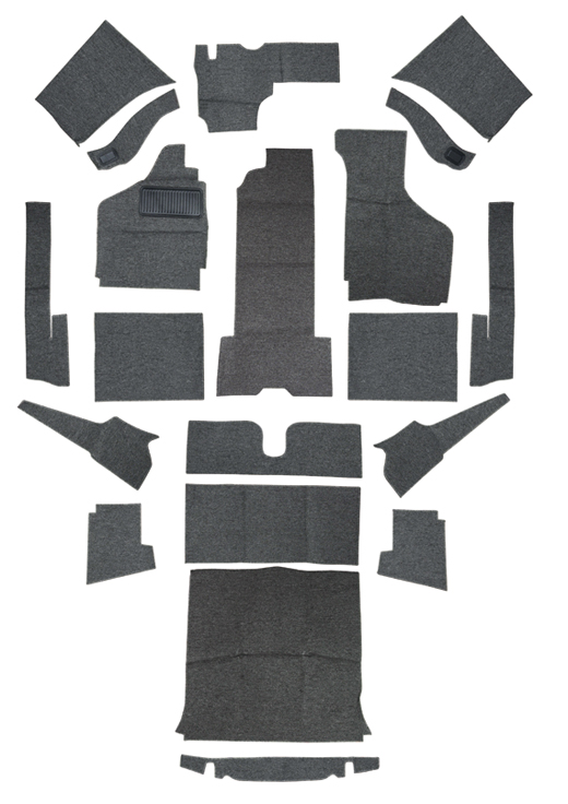 tapijtset, Karmann cabrio, grijs, -.68