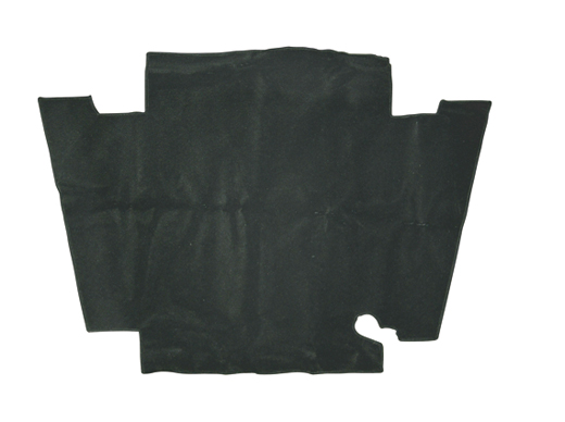 Kofferbak tapijt, Karmann, zwart velour, 8.59-7.67