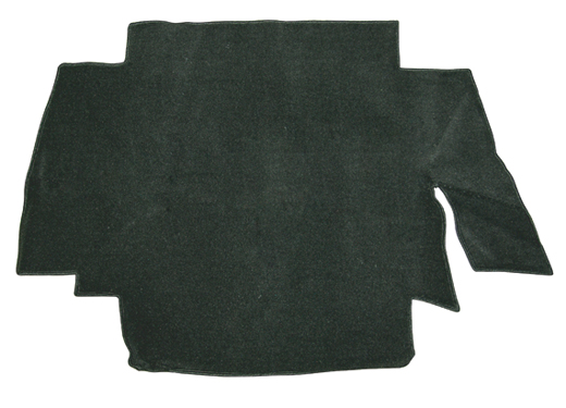 Kofferbak tapijt, Karmann, zwart velour, 8.67-7.74