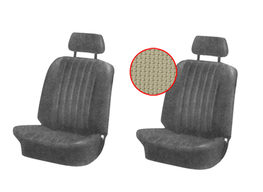 Stoelbekleding set, Karmann Ghia, voor, 8.68-7.71, beige