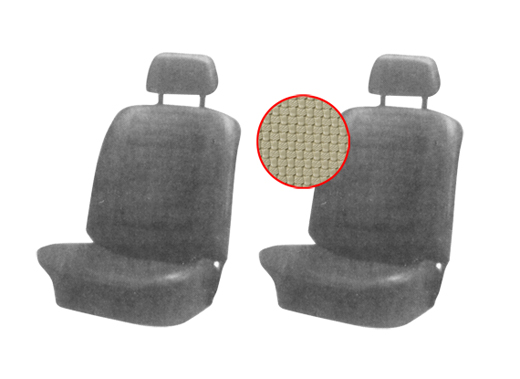 Seat upholstery, Karmann Ghia, front, 8.71-7.74, beige