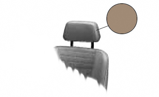Hoofdsteun bekleding, Karmann, 8.68-7.74, beige