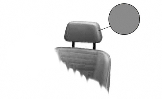 Hoofdsteun bekleding, Karmann, 8.68-7.74, grijs