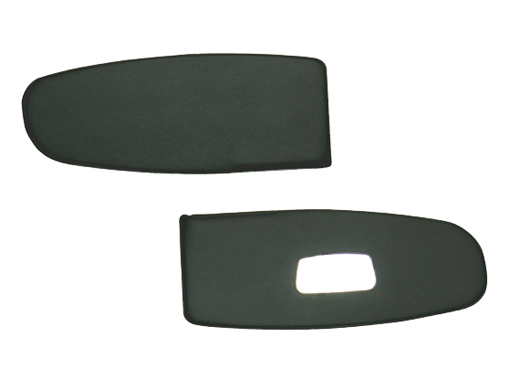 zonnekleppen met spiegel, zwart, 8.55-7.64