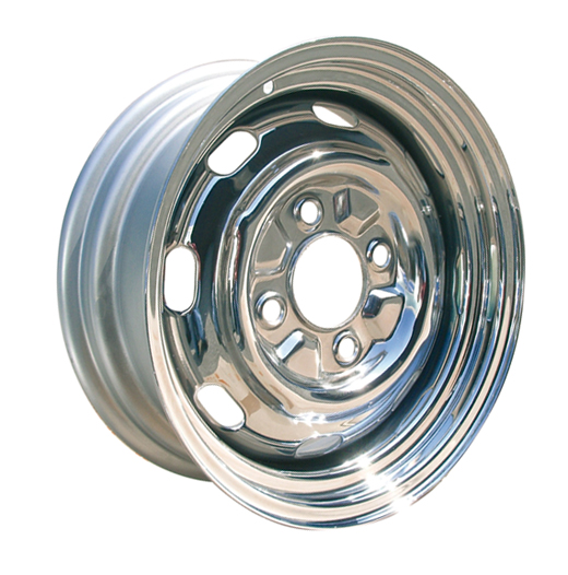 Steel wheel, chrome, 5,5 x 15 ET/off set 25