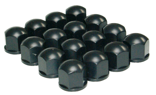 Wielbout kapjes, zwart, 19 mm, 16st