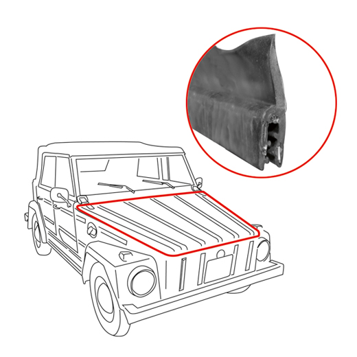 Kofferklep rubber, Typ 181, 69-79