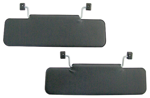 Sun visors, black, with mounting, Type 181