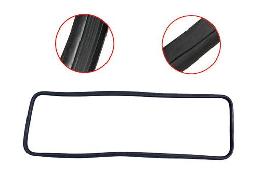 Rear window seal, Bus T1, 63-79, with plastic moudling groove