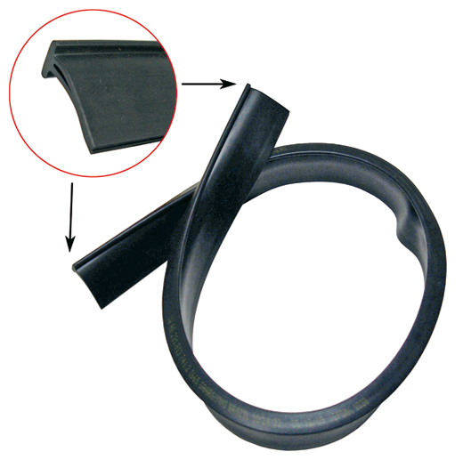 Engine compartment seal, rear