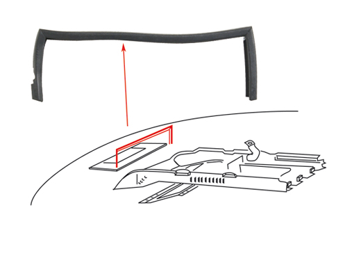 Seal, in air duct, 65-67