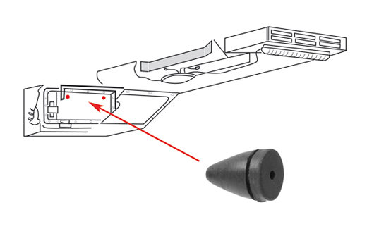 Anschlag, Lfterklappe, Bus T1