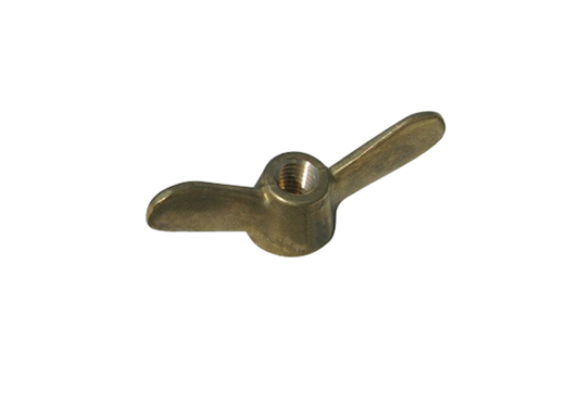 Vleugelmoer bankbevestiging achter