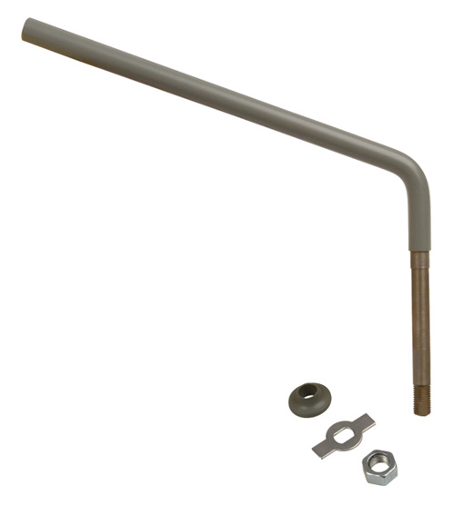 Spiegelarm, overmaat, grijs gelakt, links