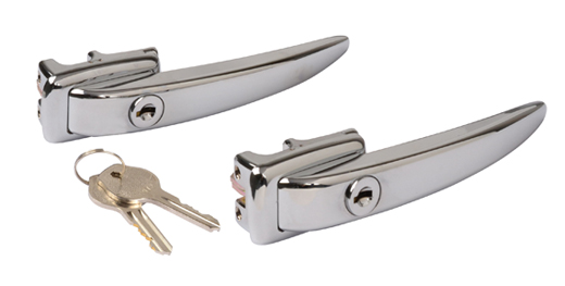 Deurgrepen, met 2 sleutels, links, Bus T1 1.61-12.63