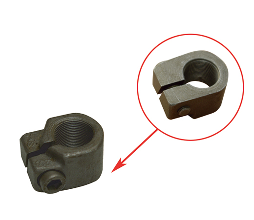 Locknut, wheel bearing front, 8.67-, left