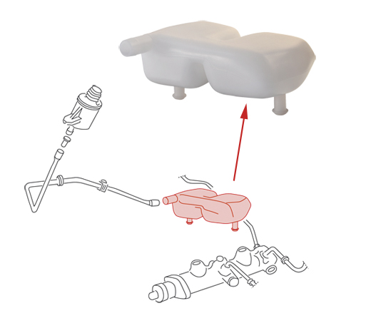 Bremsflüssigkeitsbehälter, Bus, 8.72-7.79, mit Bremskraftverstär Bremsflüssigkeitsbehälter, Bus, 8.72-7.79, mit Bremskraftverstär