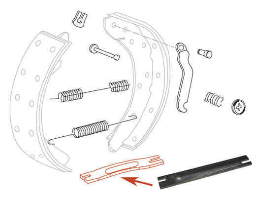 Pressure rod, Bus T2, 1.73-7.79, rear, left