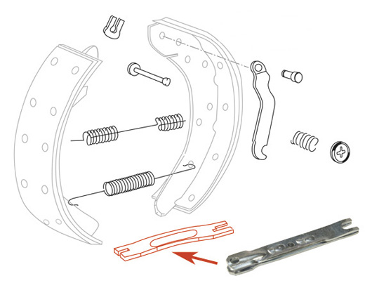 Pressure rod, Bus T2, 8.71-12.72  , rear, left/right