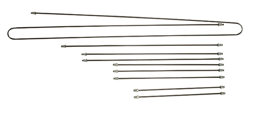 Brake line kit, Bus T2, 8.69-7.70, drum brake