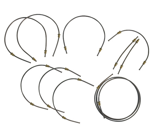 Brake line kit, Kunifer, Bus T2, 8.70-, dual-circuit brake, disc