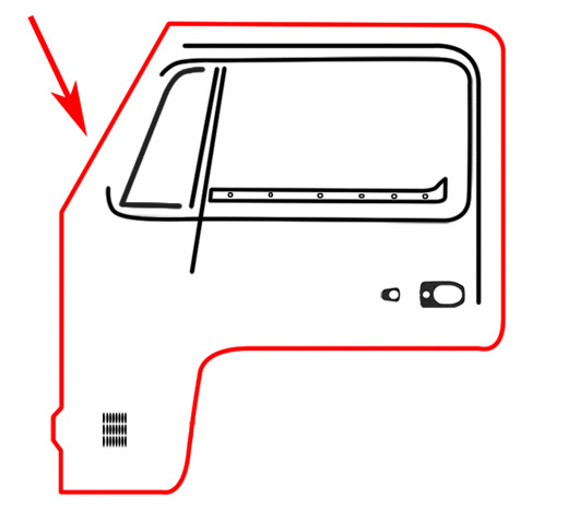 Trdichtung, links, 8.67 - .79 (Top-quality)