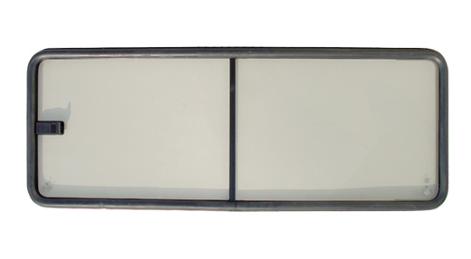 Schuif raam, zijkant, midden, helder, rechts