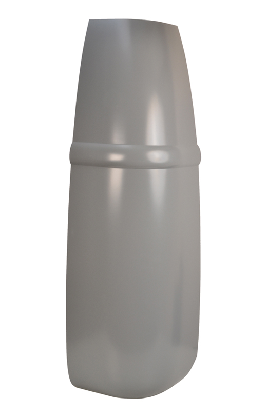 Eckblech hinten, komplett, 3.55-7.63, re.