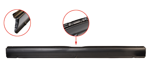 Dorpel zijkant onder klapdeuren