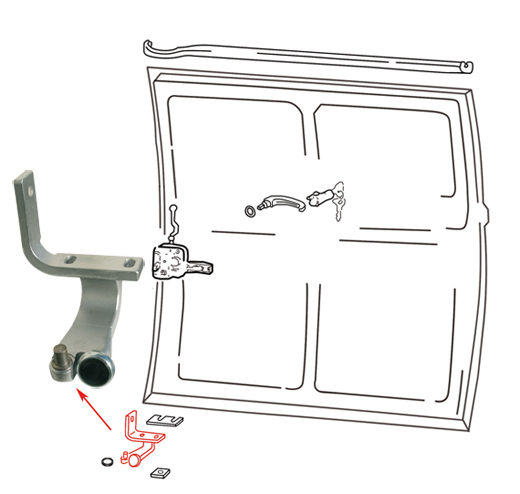 Rollenfhrung/Schiebetr rechts,unten,T2