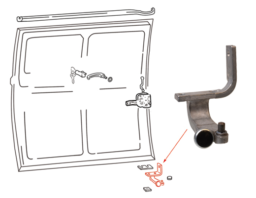Rollenfhrung/Schiebetr links,unten,T2