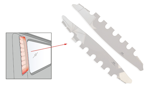 Luchtvanger, Bus T2, Airscoop Set, 8.67-7.71