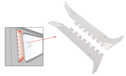 Luchtvanger, Bus T2, Airscoop Set, 8.71-7.79