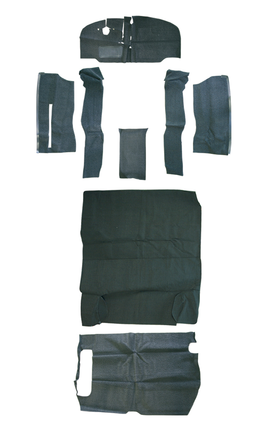 Tapijtset T2 grijs compleet, stoel voorin 8.67-7.72