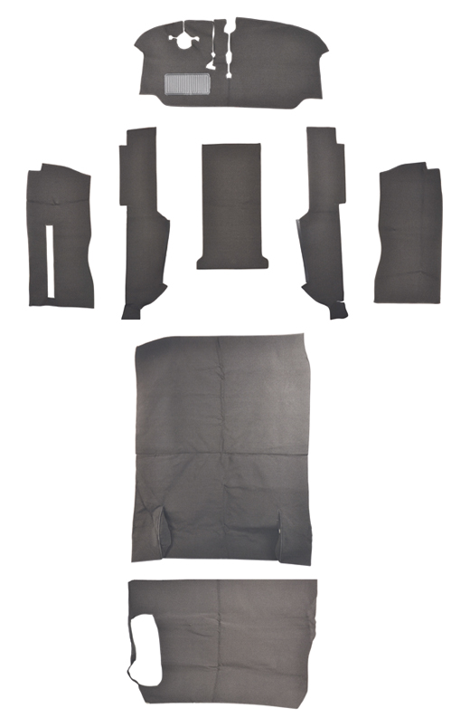 Tapijtset T2 grijs compleet, stoel voorin 8.72-7.79