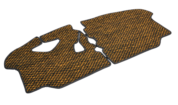 Vloermat, Kokos, 8.72-7.79, geel/zwart